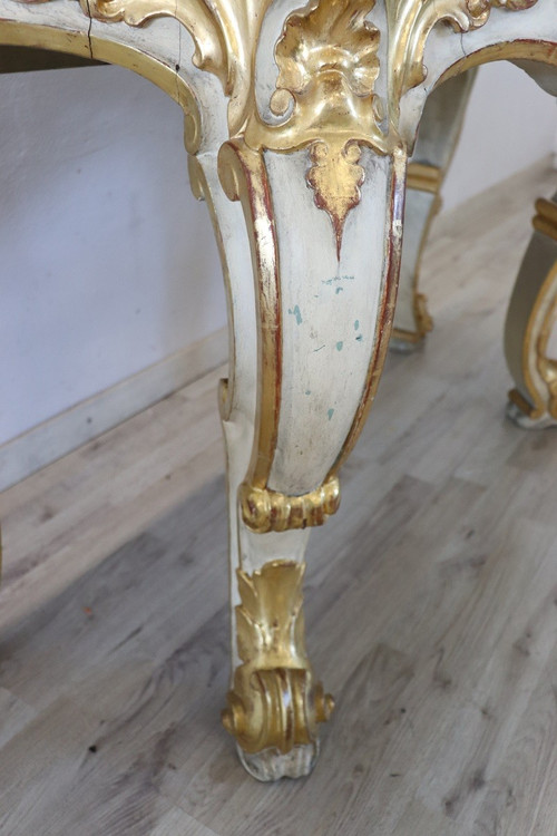 Italian Baroque Style Console Table 