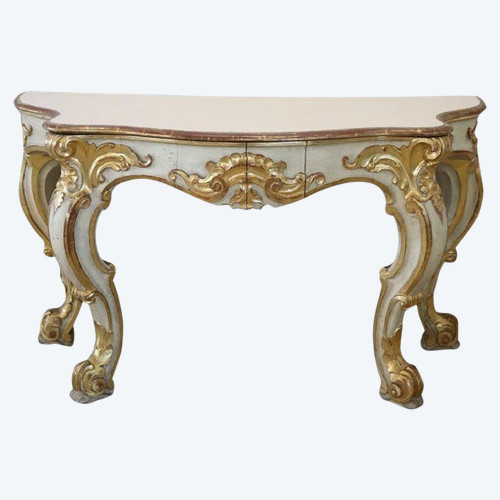 Italian Baroque Style Console Table 