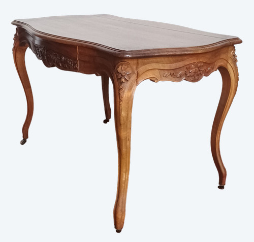 Table de milieu Louis XV en noyer