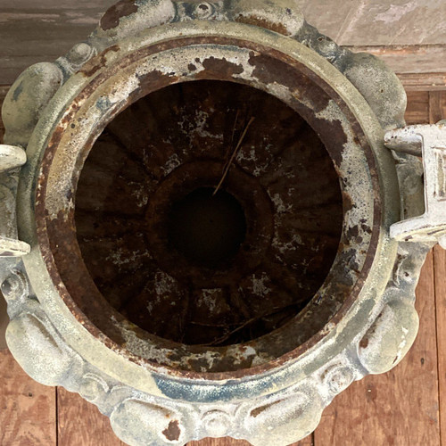 Pair of 19th century cast iron basins