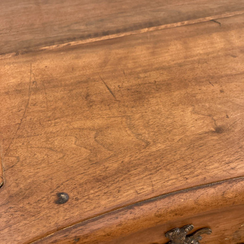 Louis XV Curved Chest Of Drawers In Walnut