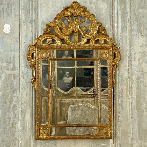 Miroir à parecloses d'époque Régence