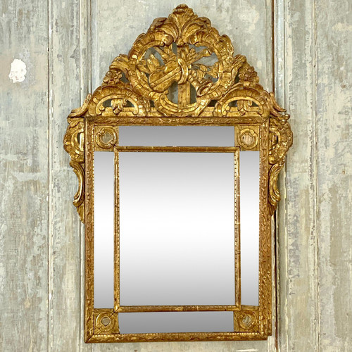 Miroir à parecloses d'époque Régence