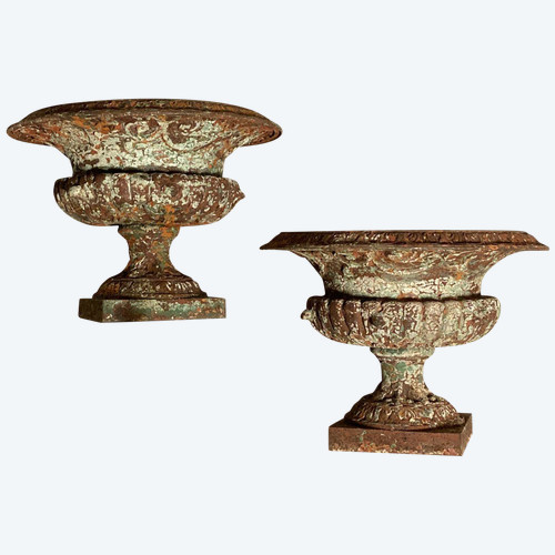 Pair of 19th century cast iron basins