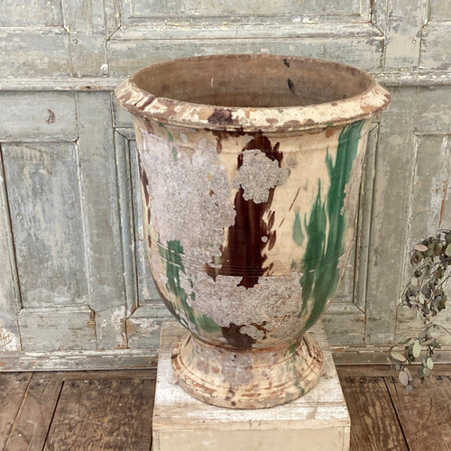 Vase d' Anduze XIX Signiert Boisset