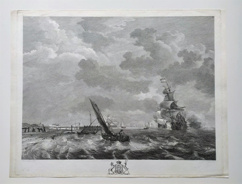 Marinestich Nach Ludolf Bakhuizen 18.