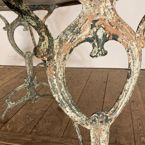 Art Nouveau cast-iron bistro table