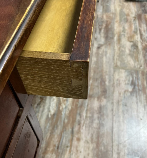 double-sided Empire-style Minister's desk in mahogany circa 1900