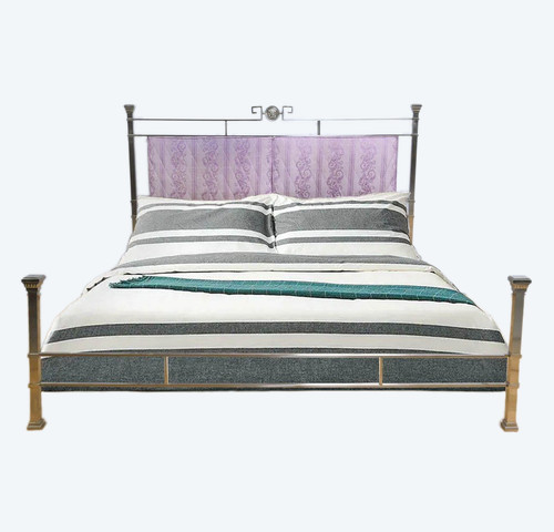 Versace stainless steel double bed