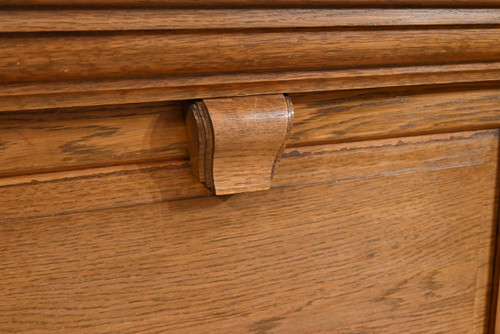 Middle desk in oak from the late 1940s art deco period