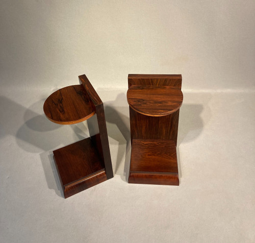 Art Deco period rosewood sofa ends/ bedside tables