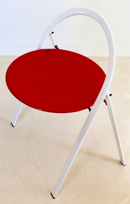 Chaise pliante modèle Clio par Giorgio Cattelan pour Cidue, Italie années 70