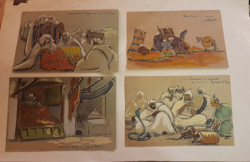 Marcel Vicaire 1893-1976 In Morocco 29 album sheets