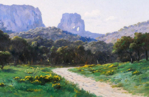 Lina BILL 1855-1936 Saint-Rémy-de-Provence, paesaggio, pittura, impressionismo, Provenza, 1900