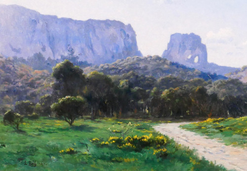 Lina BILL 1855-1936 Saint-Rémy-de-Provence, paesaggio, pittura, impressionismo, Provenza, 1900