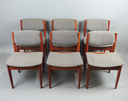 Set of six Scandinavian chairs by Finn Juhl