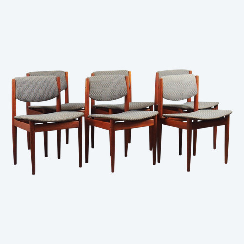 Set of six Scandinavian chairs by Finn Juhl