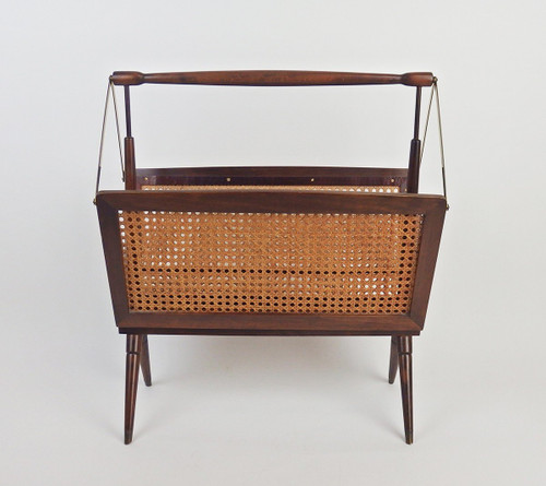 Folding Magazine Rack Attributed to Cesare Lacca