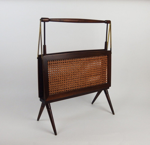 Folding Magazine Rack Attributed to Cesare Lacca