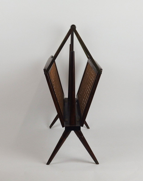 Folding Magazine Rack Attributed to Cesare Lacca