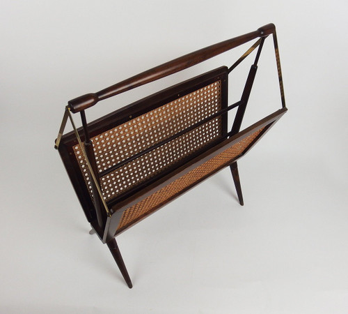 Folding Magazine Rack Attributed to Cesare Lacca