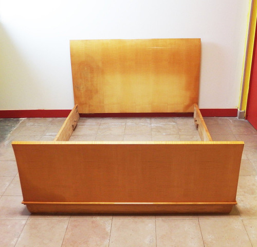 Art Deco Sycamore Bed