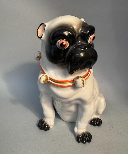 Saxony porcelain pug. Pössneck (Conta & Boehme)