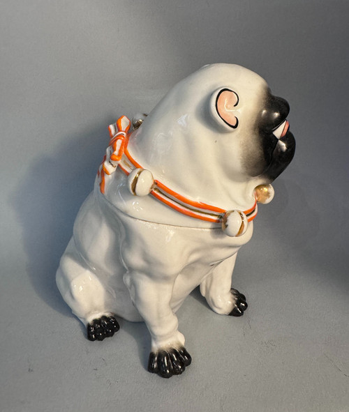 Saxony porcelain pug. Pössneck (Conta & Boehme)