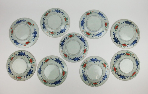 Ensemble De 9 Assiettes Creuses Et Deux Assiettes Plates  Imari