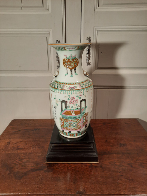 Porzellanvase, China des 19. Jahrhunderts.