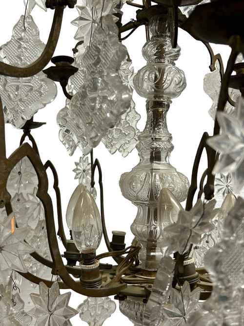 Important Church Or Chapel Chandelier Late 18th Century - Cage Chandelier H 135 Cm