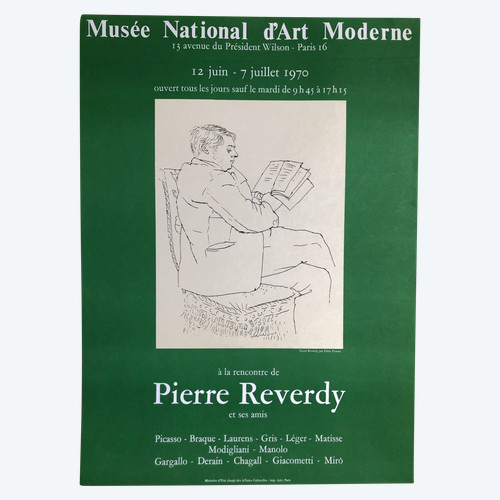 Plakat Picasso, Pierre Reverdy und seine Freunde Nationalmuseum für moderne Kunst Paris 1970