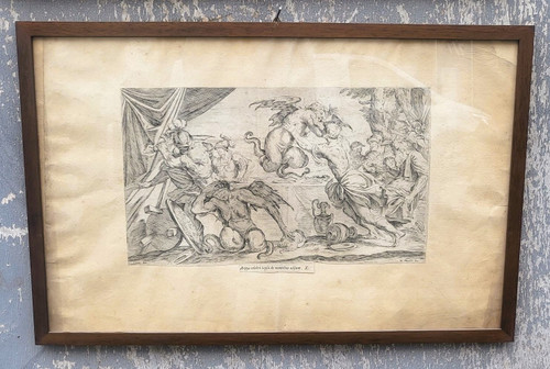 Eneide da Mitelli e Carracci, Incisioni incorniciate, XVIII secolo