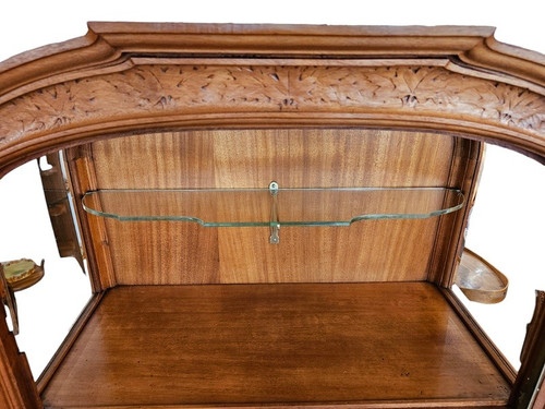 Eugène Vallin Art Nouveau "Feuilles de Platane" display case