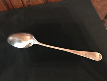 Ragout spoon,silver,19th century.