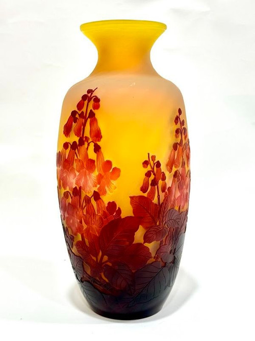 Emile Gallé "Digitales Rouges" vase