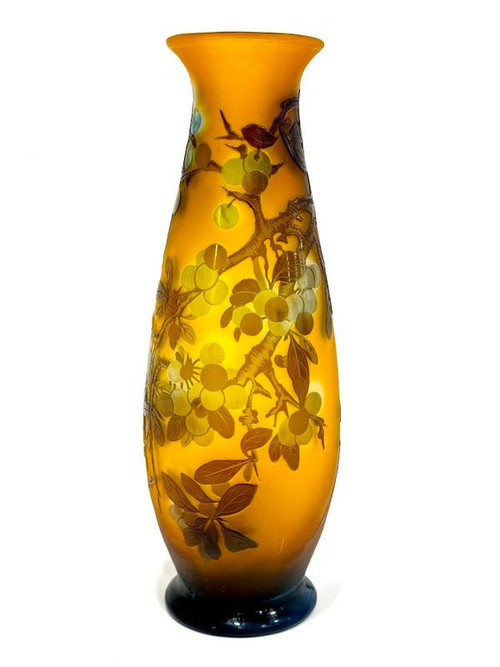 Emile Gallé "Aux Prunus" vase