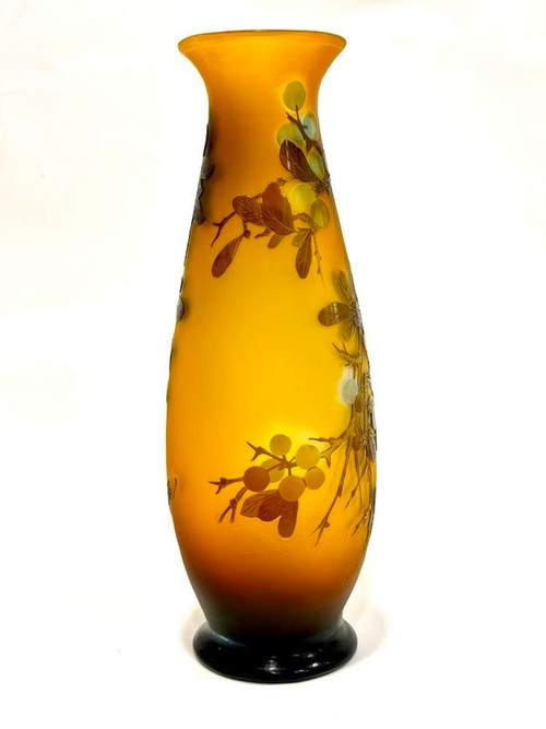 Emile Gallé "Aux Prunus" vase