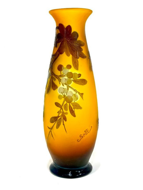 Emile Gallé "Aux Prunus" vase