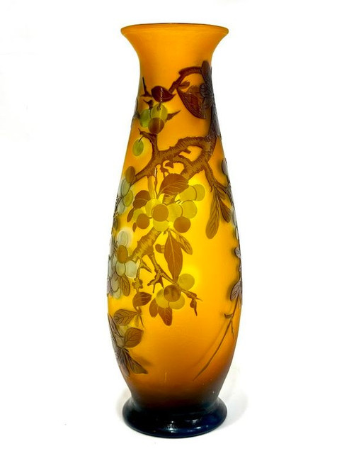 Emile Gallé "Aux Prunus" vase