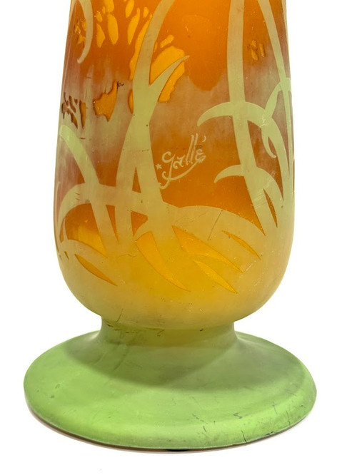 Emile Gallé "Aux Jonquilles" vase