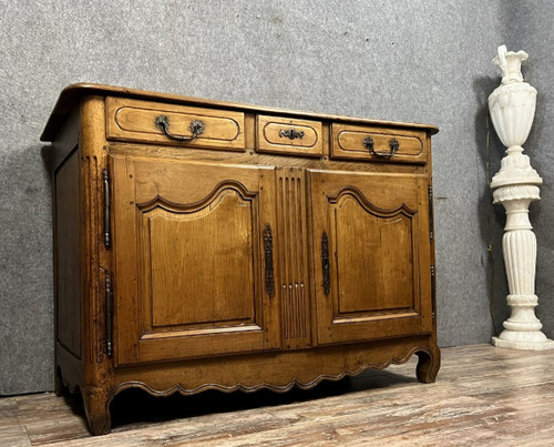 Louis XV period solid walnut buffet / sideboard circa 1750