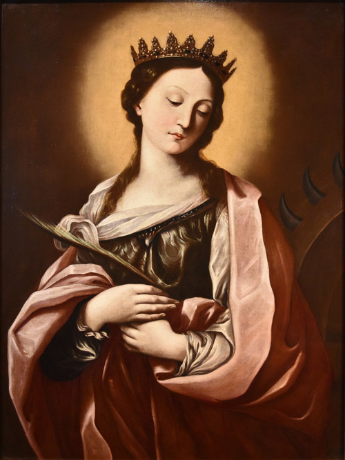 Saint Catherine Of Alexandria, Guido Reni (bologna 1575 - 1642) Workshop Of