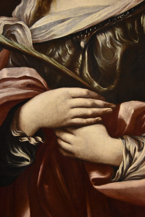 Saint Catherine Of Alexandria, Guido Reni (bologna 1575 - 1642) Workshop Of