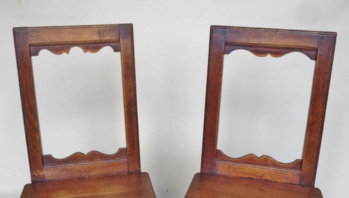 Eight Lorraine chairs, 19th century.