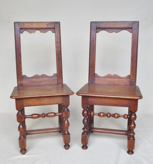 Eight Lorraine chairs, 19th century.