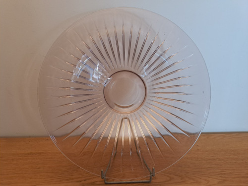 Verlys , France , Large Circular Glass Cup , Art Deco , XX°.