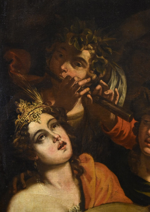 Aeneas And Dido, Attributed To Pseudo-caroselli (rome, Active C. 1630/1650)