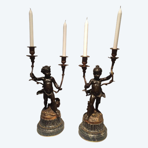 Pair Of Napoleon III Candelabra