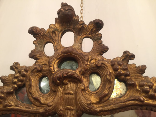 18th Century Gilded Wooden Mirror